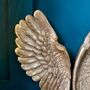 Angel Wings Gold Wall Hanging, thumbnail 2 of 4
