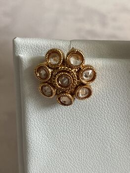 Sita Indian Jewellery White Kundan Choker Set, 5 of 5