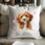 Personalised Cavapoo Hearts Cushion Cover Gift, thumbnail 2 of 2