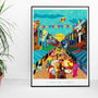 The Curious Creatures Of Camden Town Illustrated Poster, thumbnail 2 of 4