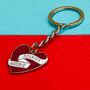 Shit Happens Latin Motto Enamel Keyring Gift, thumbnail 2 of 5