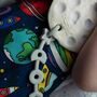 Teether Moon Toy. Baby Gift. Space Themed Toy. Easy To Hold Teething Toy Moon Biscuit®. Natural Rubber Bath Toy For Sensory Play, thumbnail 10 of 10