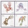 Hardcover Hand Print Baby Giftboxed Memory Book, thumbnail 3 of 6