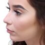 Sterling Silver 3mm Star L Shaped Nose Stud, thumbnail 1 of 3