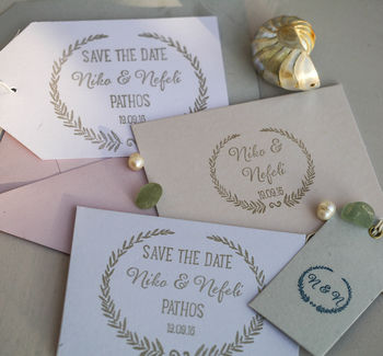 Wedding Favour Stamp Grecian, 3 of 6
