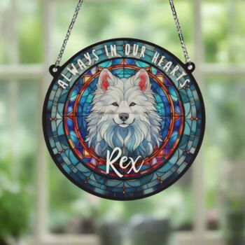 Samoyed Memorial Suncatcher, 4 of 6