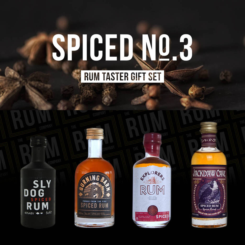 Spiced Rum Taster Set Gift Box Three By The Rum Company
