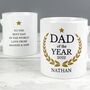 Personalised Dad Of The Year White Mug Gift, thumbnail 2 of 3