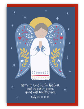 'Glory To God' Scandi Christmas Cards 10 Pack, 3 of 3