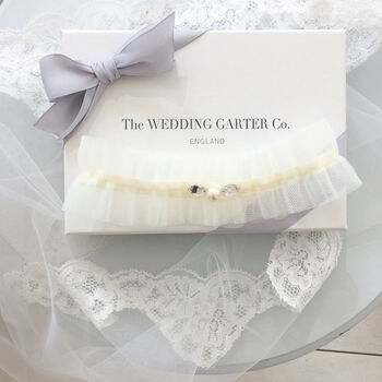 Tulle Wedding Garter In Various Colours, 3 of 12