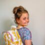 Handmade Kids Indian Tiger Quilted Backpack, thumbnail 7 of 8