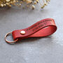 Personalised 'It Started With A Message/Swipe' Leather Keyring, thumbnail 5 of 7