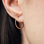 14k Gold Filled Everyday Hoop Earrings, thumbnail 4 of 5