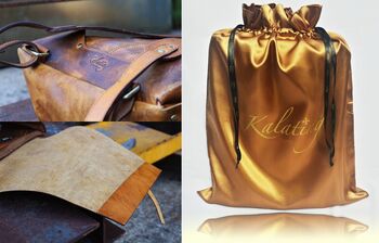 Handmade Personalised Gift For Men Leather Backpack, 11 of 12
