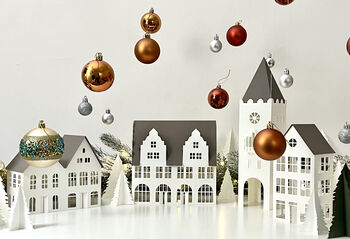 Christmas Village Paper Decoration Set 02, 8 of 10