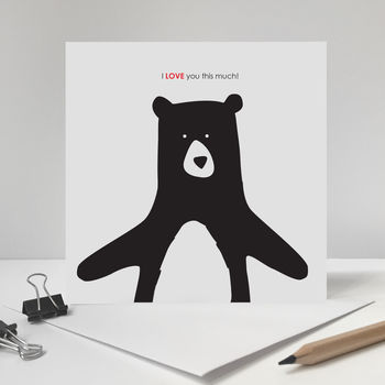I Love You This Much, Anniversary Bear Card, 2 of 2