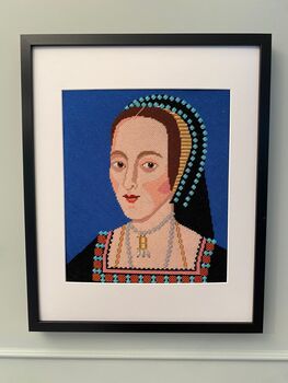 Anne Boleyn Tapestry Kit With 100% British Wool, 4 of 4