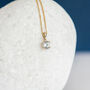Genuine Cz Necklace In 9ct Gold, thumbnail 2 of 12