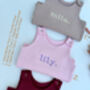 Bundle Personalised Baby Gifts Dungarees And Zip Romper, thumbnail 8 of 10