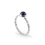 September Birthstone Ring With Sapphire In Silver, thumbnail 1 of 3