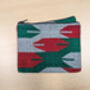 Nepali Dhaka Handwoven Pouch, Fair Trade Red Green, thumbnail 3 of 6