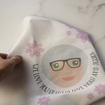 Personalised Handkerchief Pair For Granny Gift, 5 of 7