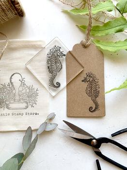 Seahorse Rubber Stamp, 3 of 6