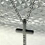 Personalised Christening Cross Chain Name Engraving, thumbnail 1 of 6