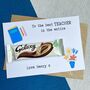 Teacher Thank You Chocolate Galaxy Card, thumbnail 1 of 4