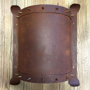 Corten Steel Curved Wall Light Surrounds Kastali, 9 of 11