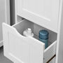 White Bathroom Cabinet With Three Drawers, thumbnail 4 of 6