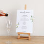 Wildflowers Wedding Drinks Menu Sign, thumbnail 1 of 5