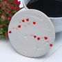 Hidden Message Valentine's Ceramic Coaster, thumbnail 4 of 5