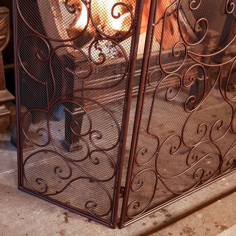 country manor majestic iron fire guard by dibor
