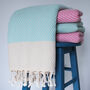 Personalised Chevron Handwoven Throw, Personalised Gift, thumbnail 4 of 11