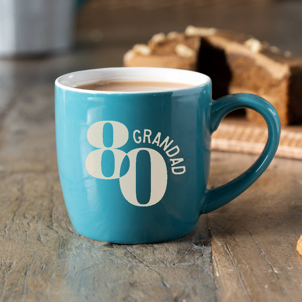 80th Birthday Personalised Mug By Becky Broome Notonthehighstreet