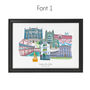 Bath Graduation Personalised Skyline Print, thumbnail 2 of 5