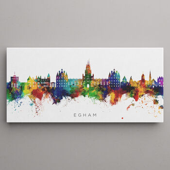 Egham Skyline Cityscape Art Print, 2 of 12