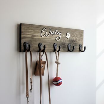 Personalised Dog Name Lead Holder | Raised Lettering, 7 of 8
