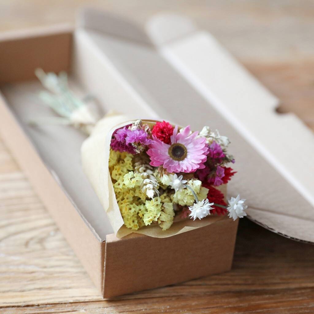 Natural Dried Flower Posy Letterbox Gift By Lisa Angel ...