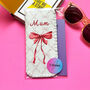 Personalised Glasses Case Pink Bow Coquette, thumbnail 4 of 5