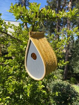 Teardrop Style Hanging Bird Nest Box, 6 of 8