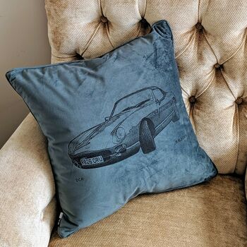 Your Motor Velvet Cushion, 2 of 10