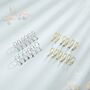 Sterling Silver Extra Tiny Three Cz Huggie Hoop Earrings, thumbnail 3 of 12
