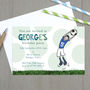 Personalised Red, Blue Or Green Football Invitations, thumbnail 2 of 4