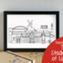 Football Stadium City Skyline Art Print, thumbnail 12 of 12