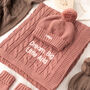 Personalised Blush Pink Luxury Cotton Baby Blanket, thumbnail 11 of 12