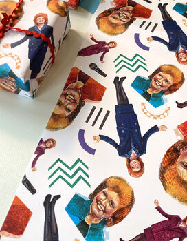 Cilla Inspired Wrapping Paper, Retro Camp 80s Gift Wrap, 3 of 12