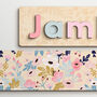 Personalised Flourish Wooden Name Puzzle, thumbnail 2 of 6