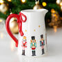 Christmas Nutcracker Flower Vase Festive Pitcher, thumbnail 1 of 4